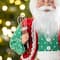 Glitzhome® 18"H Faux Fur Christmas Chef Santa Figurine